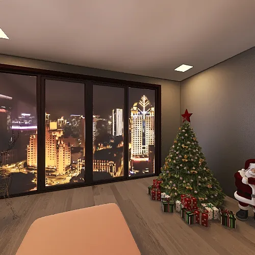 Living Room Christmas 3d design renderings