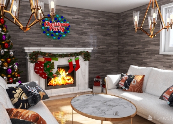 Christmas livingroom for  contest Design Rendering