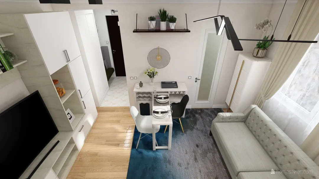 Apartament Cluj 32mp 3d design renderings