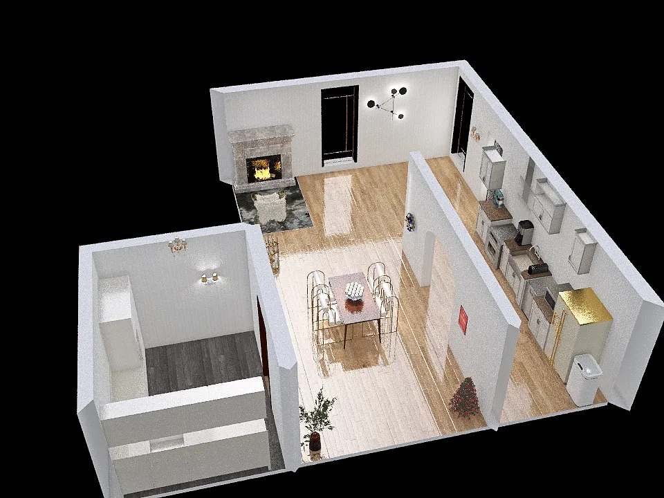 Kitchen Project 3d design renderings