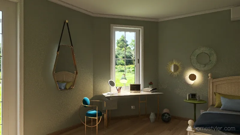 cozy bedroom 3d design renderings