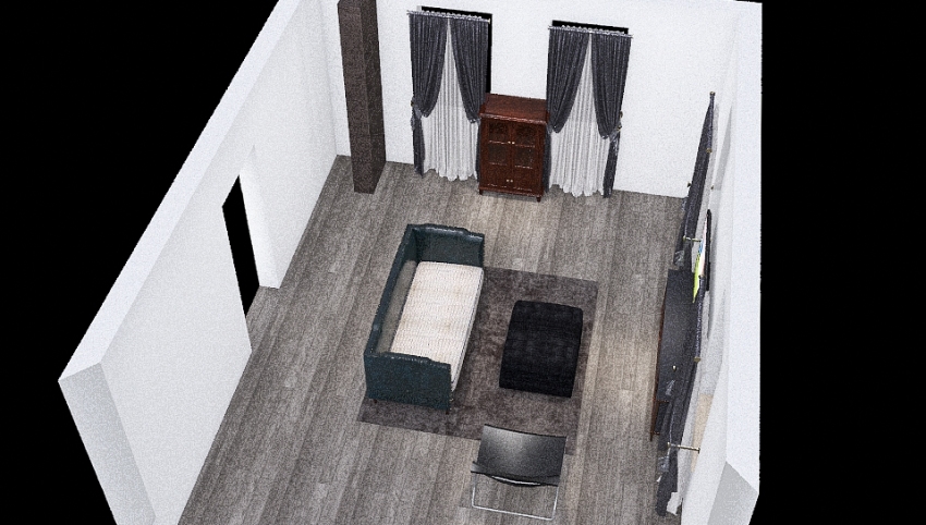 Bedroom and Bathroom 3d design picture 128.48