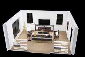 Drafting living room Design Rendering