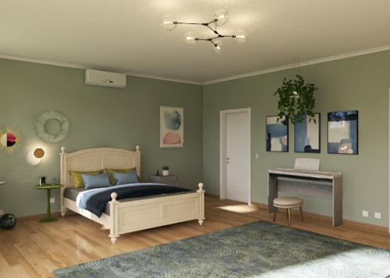 cozy bedroom Design Rendering