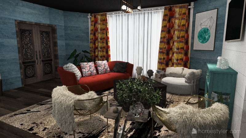 Casa familiar. Interior Design Render