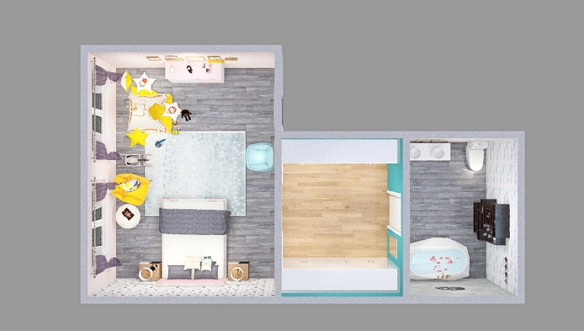 dormitorio con tematica de gatito 3d design picture 40.56