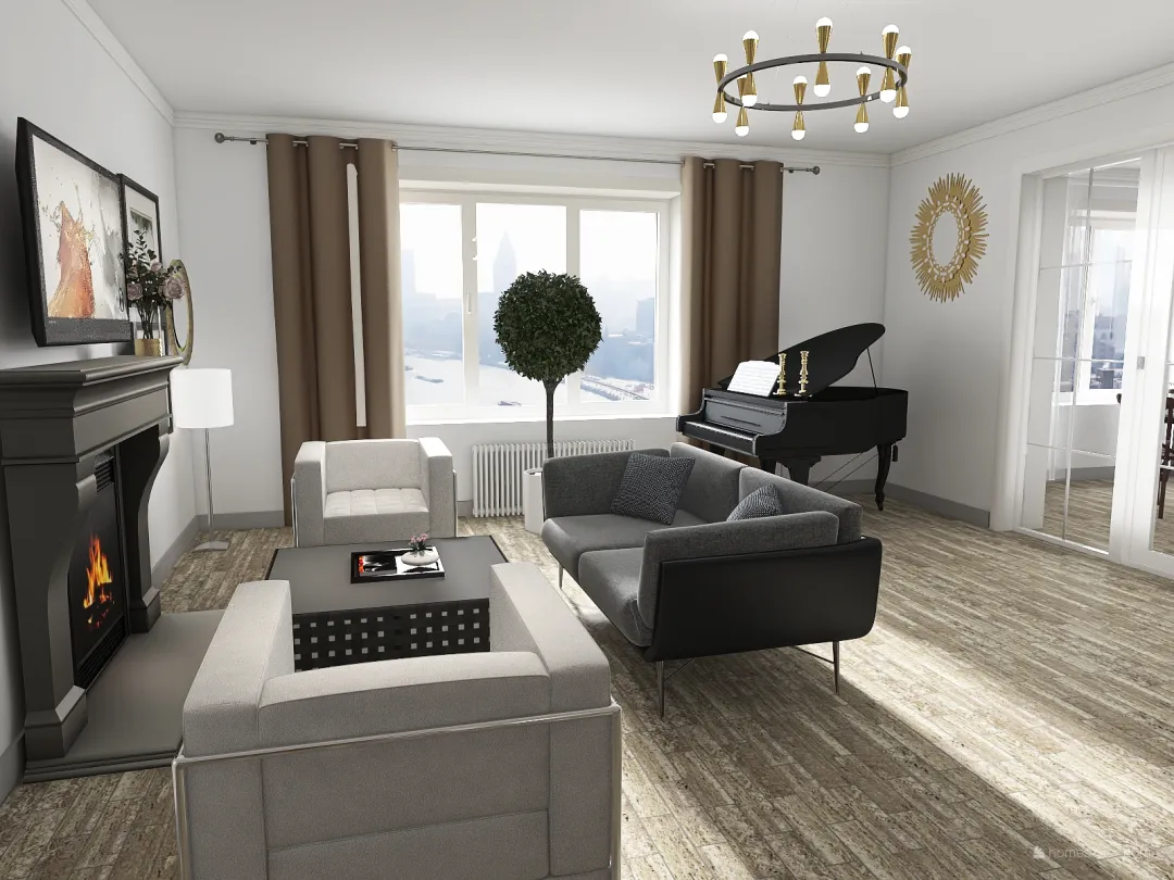 Квартира Скидел 3d design renderings
