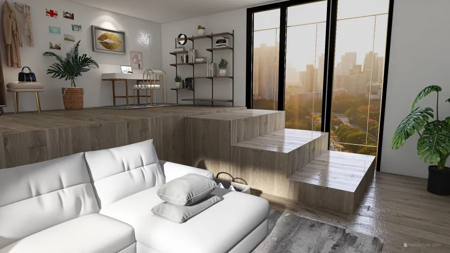 Elevated bedroom 3d design renderings