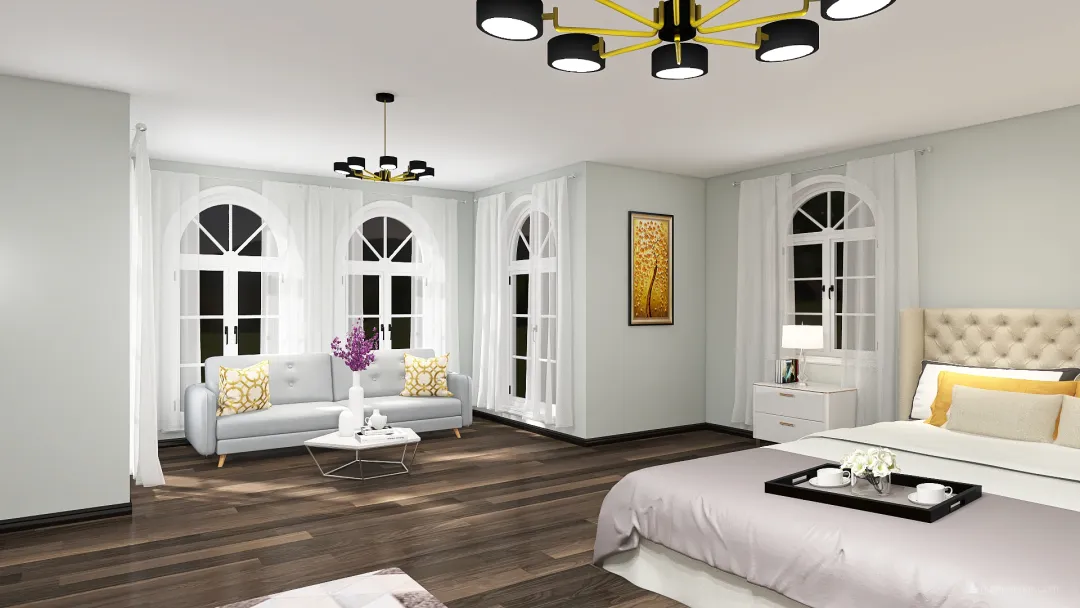 bedroom for young women 3d design renderings