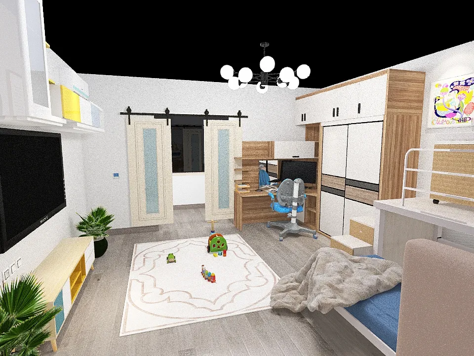 План квартиры №1 3d design renderings