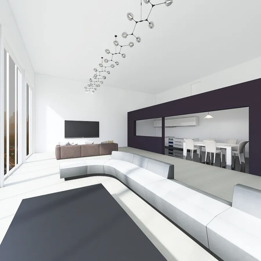 NYC penthouse 3d design renderings