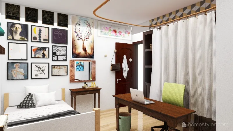 Amanda's Home Studio 3d design renderings