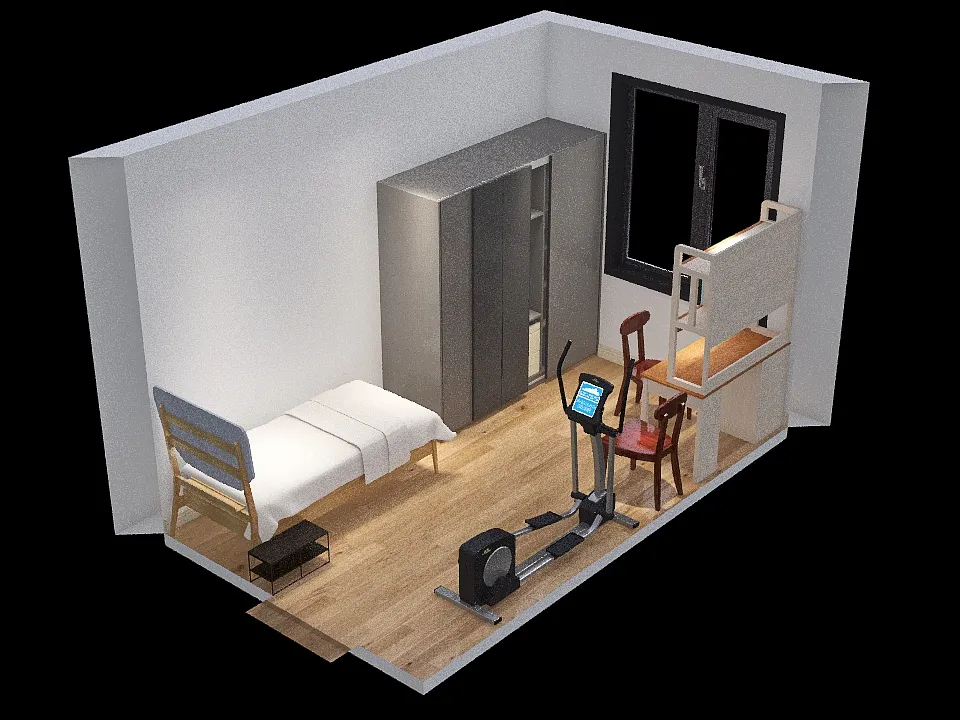 Уч.пр 3Д-Д (1 спальня-65) 3d design renderings