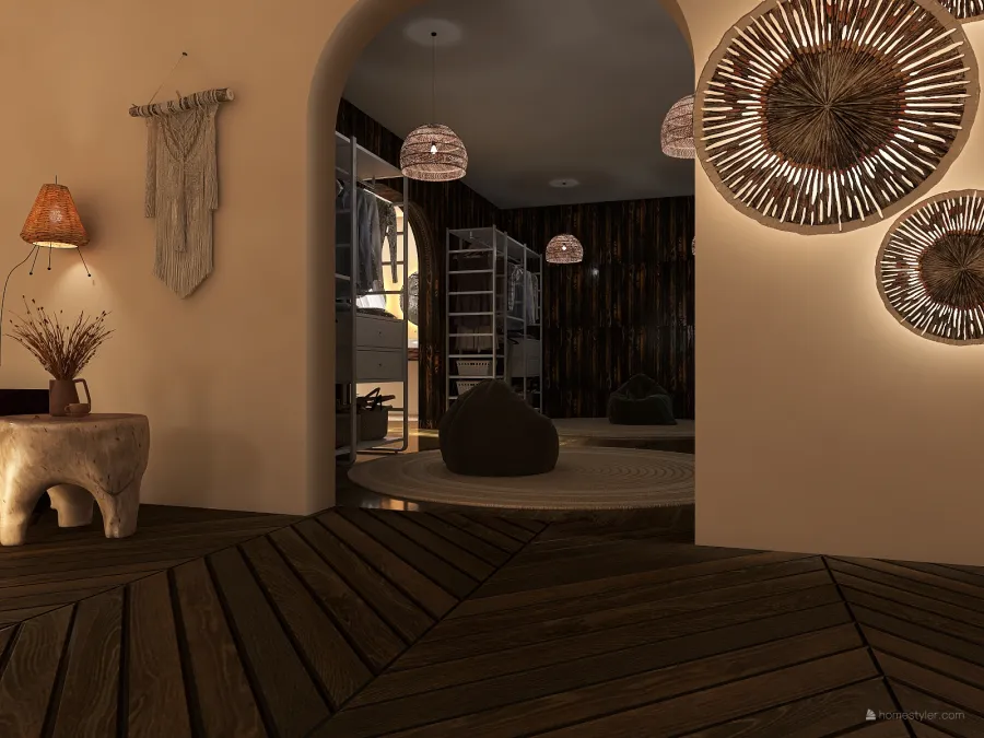 Wooden 3d design renderings