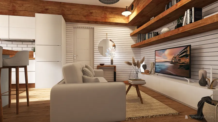 Small apartament 3d design renderings