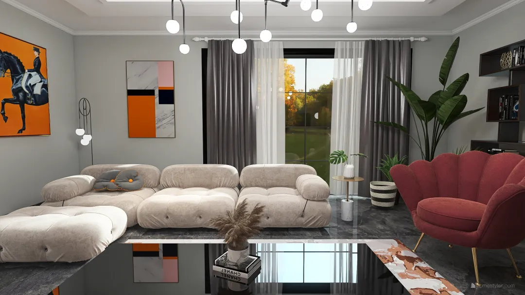 Modern big apartment 3d design renderings