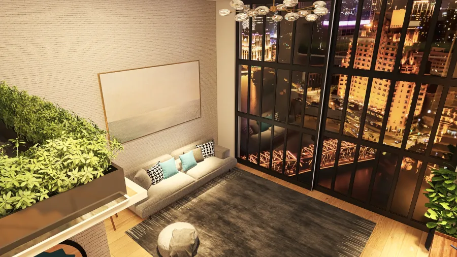 Seoul Loft 3d design renderings