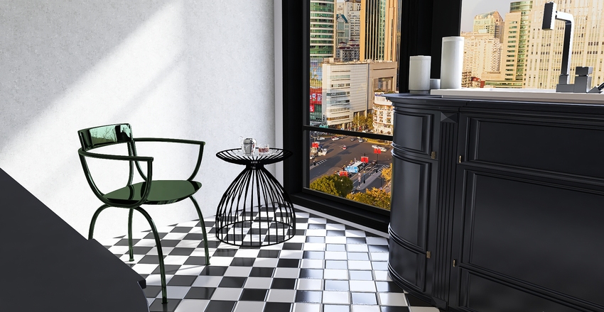 Art Deco Interior Design Render