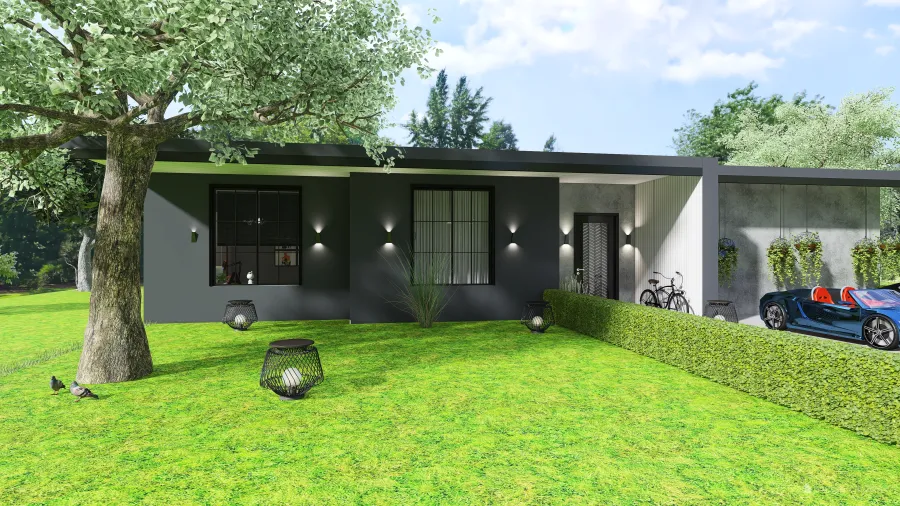 Orlando's suburb house 3d design renderings