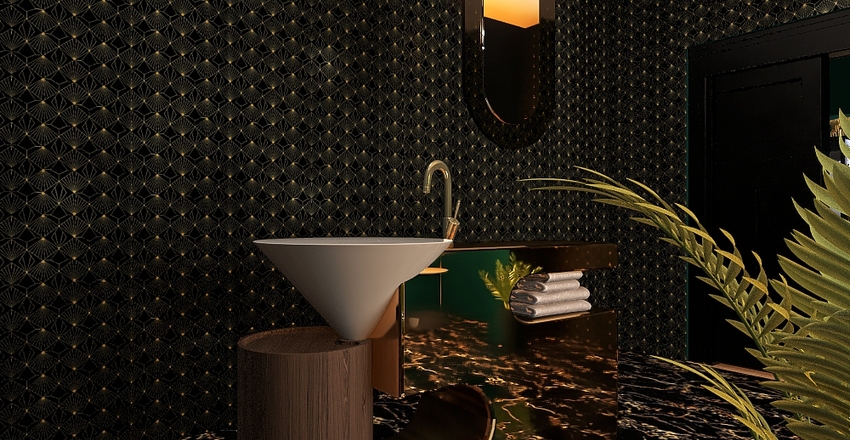 Art Deco Interior Design Render