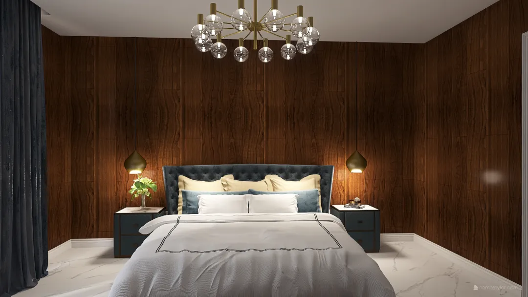Luxury Master bedroom 3d design renderings