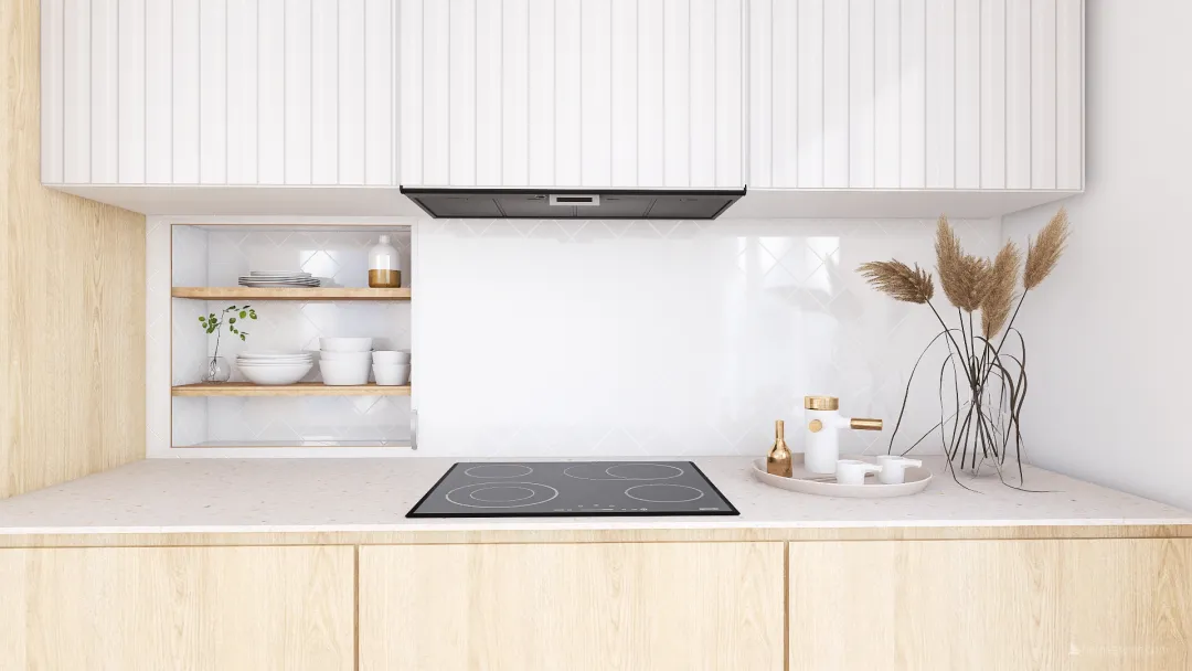 Soft Kitchen 3d design renderings
