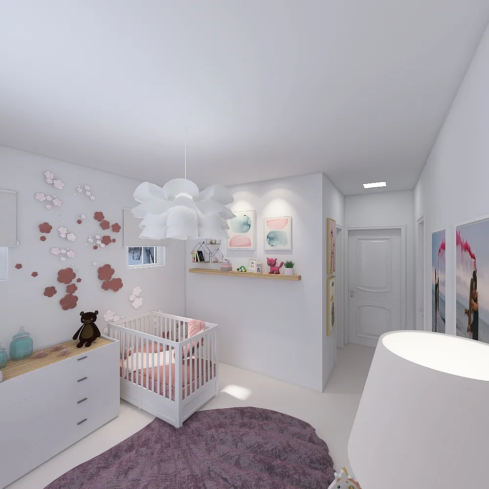 Megna Nursery 3d design renderings