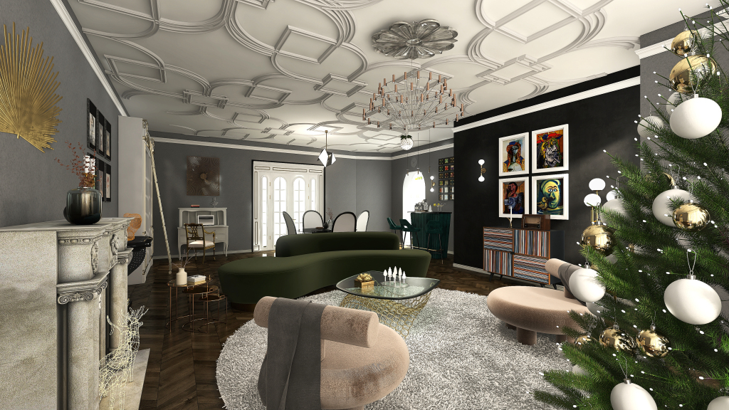 Classy Modern Hollywood Escape 3d design renderings