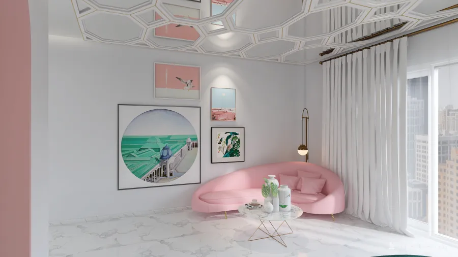 Habitación  #Art Decó 3d design renderings