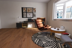 Minimalistic apartment Design Rendering