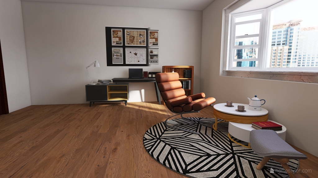 Minimalistic apartment 3d design renderings