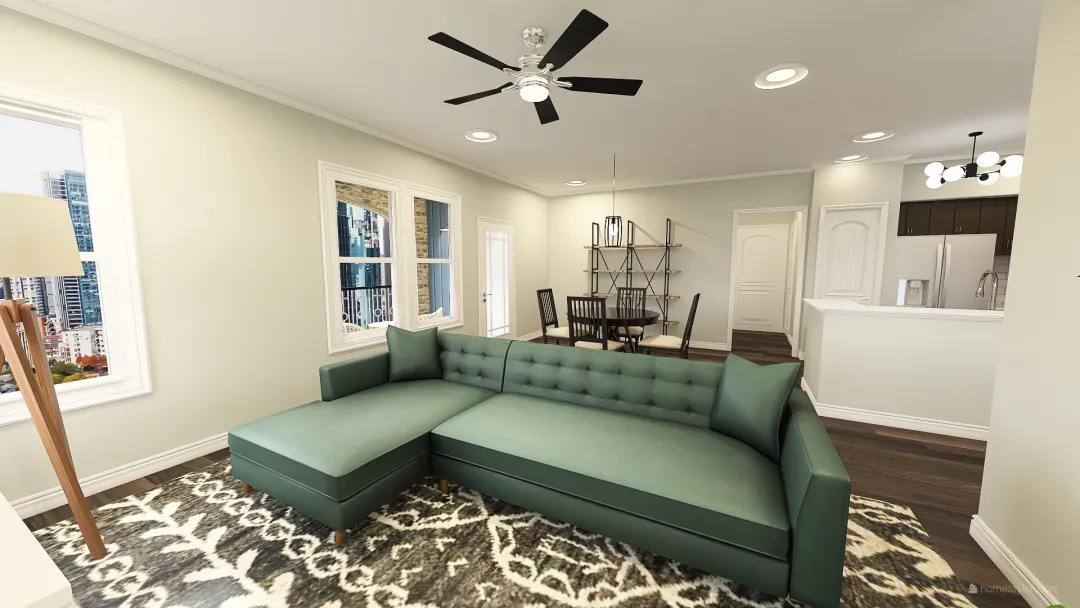 Cozy Apartment 3d design renderings