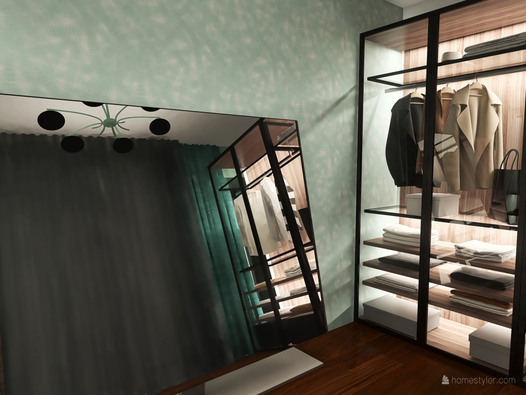 The Green room 3d design renderings