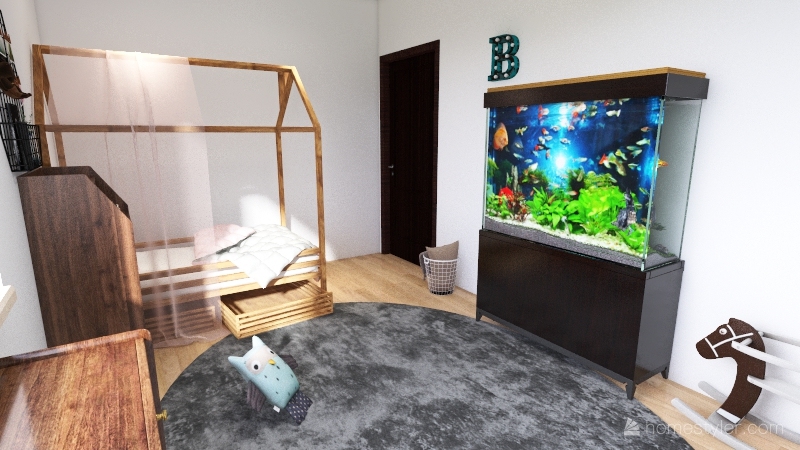 Modern Family Home Interior Design Render