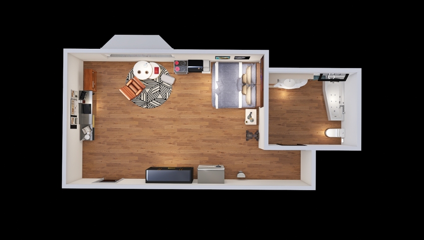 Minimalistic apartment 3d design picture 52.61