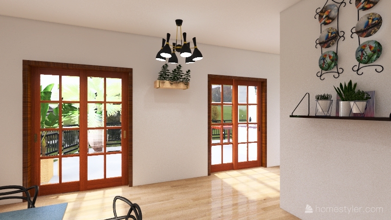 Modern Family Home Interior Design Render