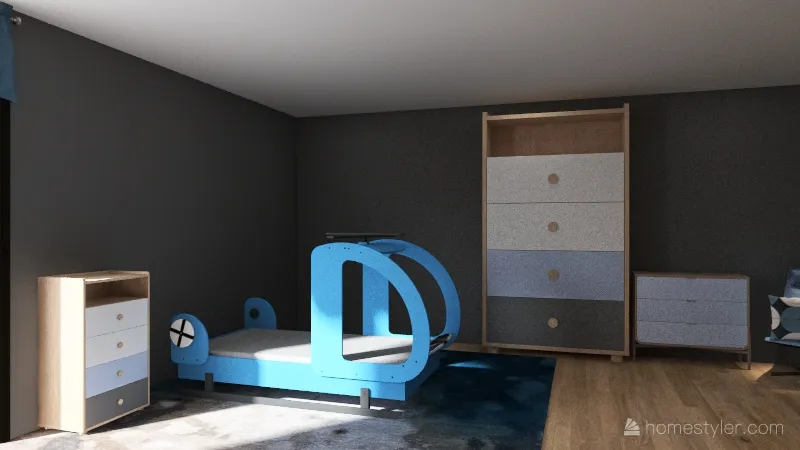 Helicopter Bed 3d design renderings
