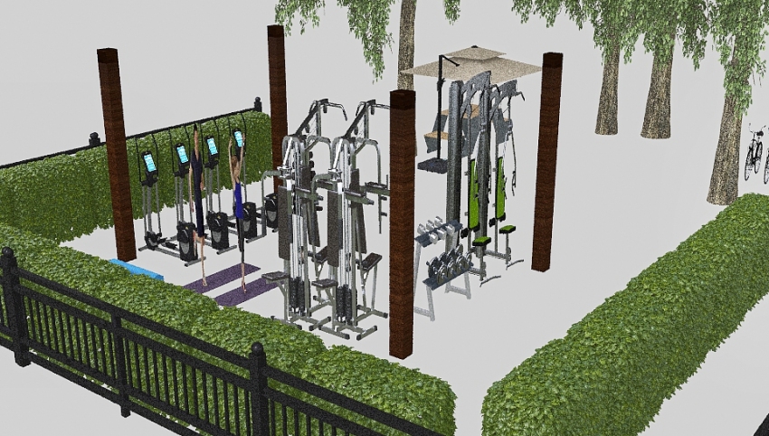 Green Gym Bactery 3d design picture 0