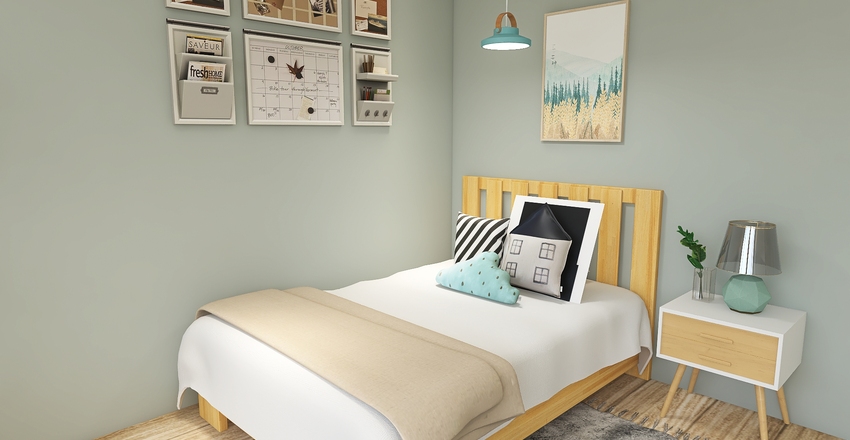 Amelie´s Room Interior Design Render