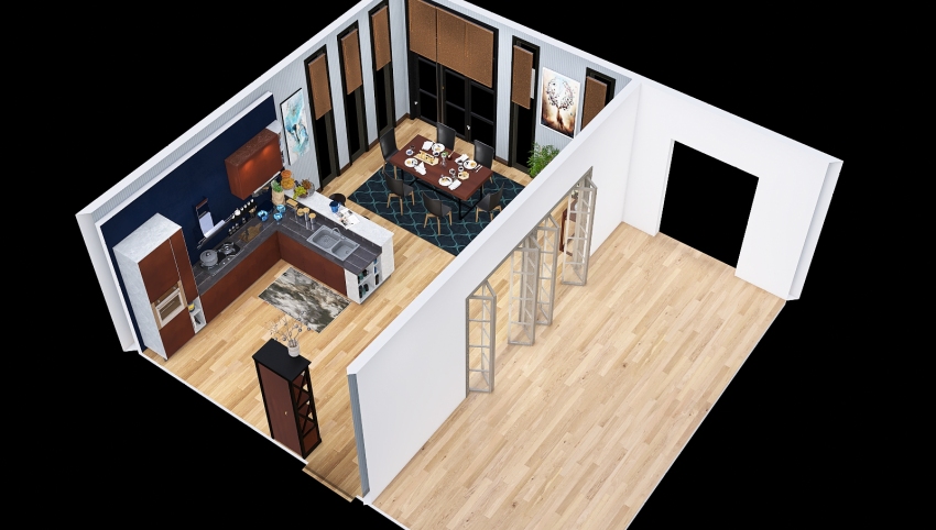 The Hunger Project (30 Sqm Kitchen/Dining) 3d design picture 54.63