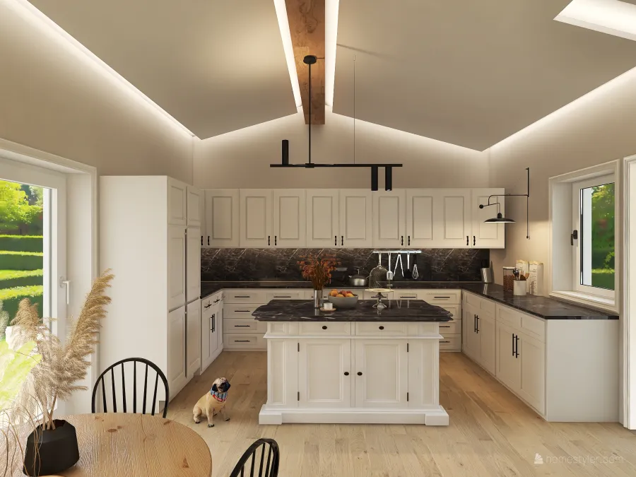 Tradicionalmodern home 3d design renderings