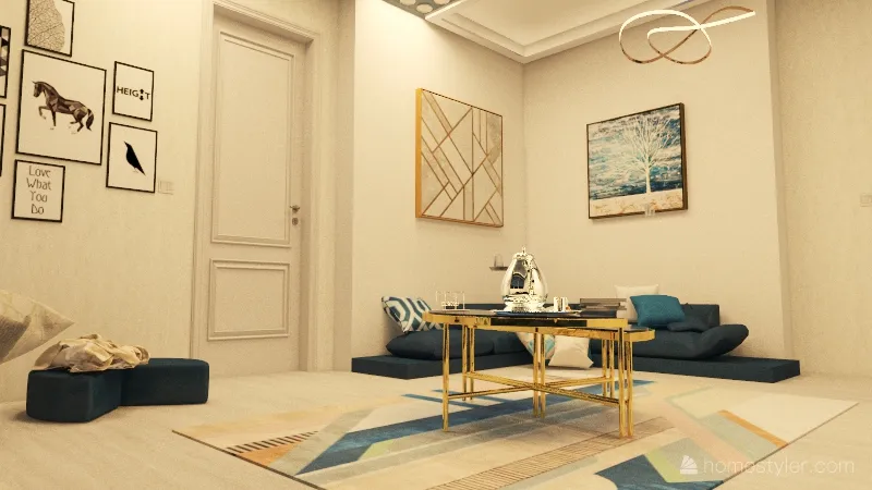 Livingroom and  sitting room 3d design renderings