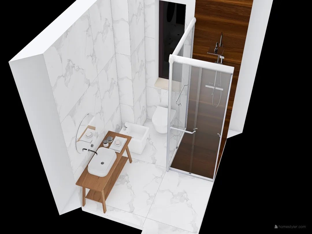 marble bathroom 3d design renderings