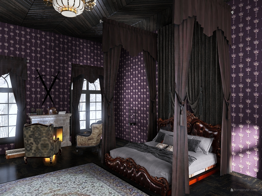 Addams Mansion 3d design renderings