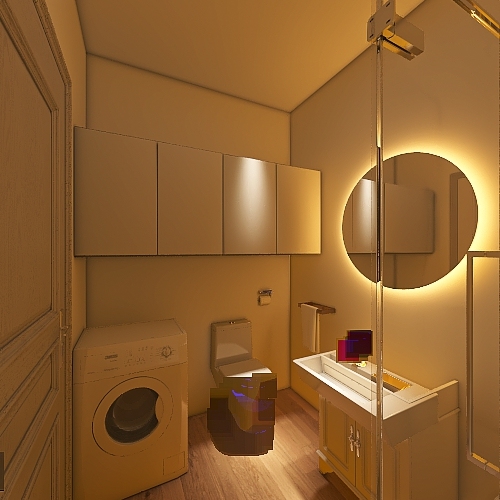 Łazienka szafka oddzielnie bez pralki i 24.12.2021 3d design renderings