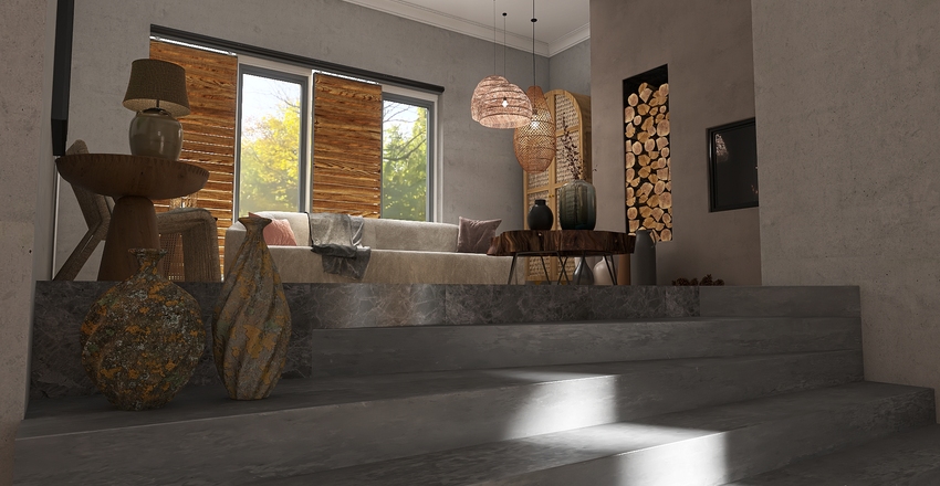 The Wabi Sabi way..... Interior Design Render