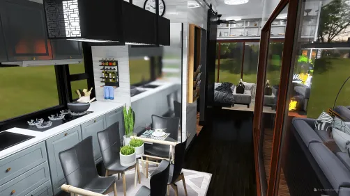 Luxury Tiny House with Outdoor Living Room