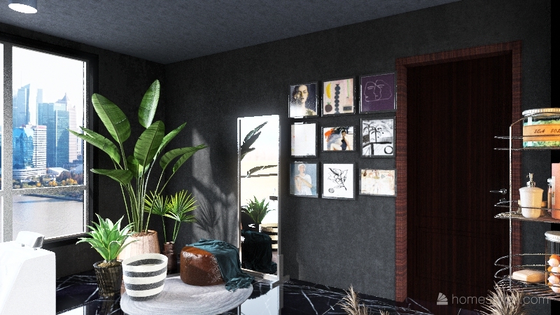 Modern room 3d design renderings