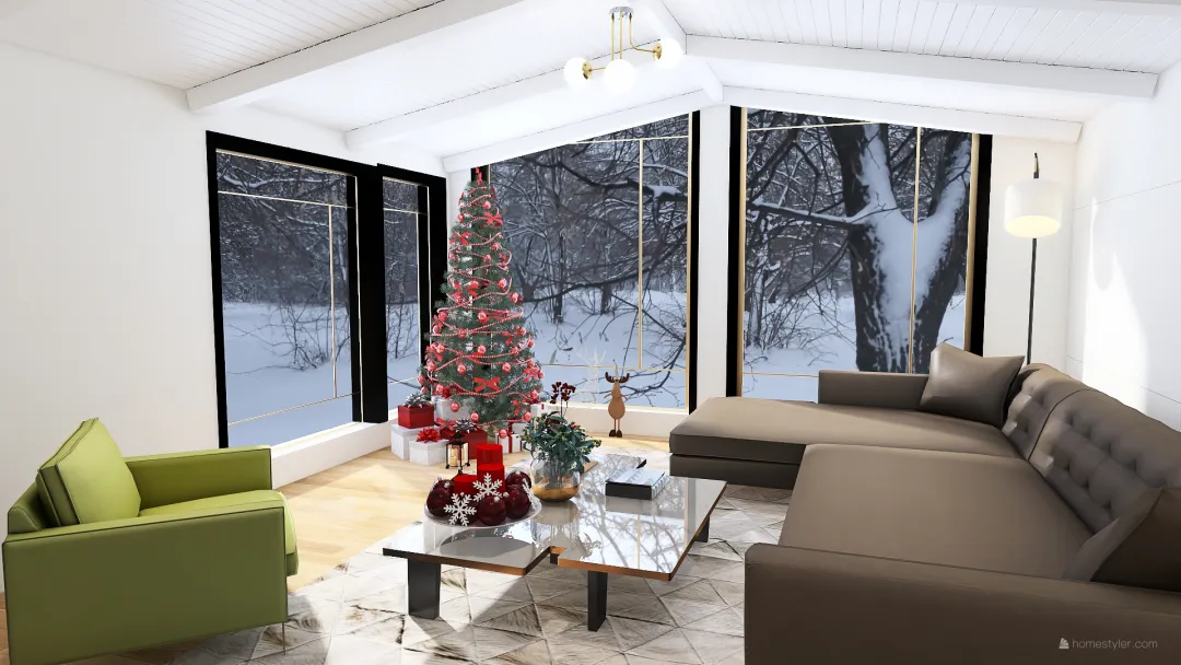 Christmastime 3d design renderings
