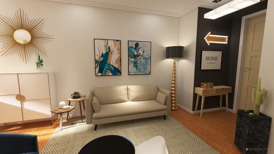 little apartment 3d design renderings